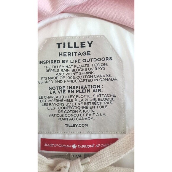 Tilley Heritage The Iconic T1 Bucket Hat Light Pink Size XL 7 3/4 UPF 50 New - Picture 6 of 15